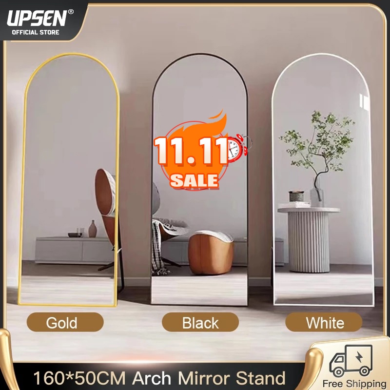 (Kemasan Kayu) Cermin Berdiri full body Standing Mirror Premium Standing Mirror Aesthetic Full Body 