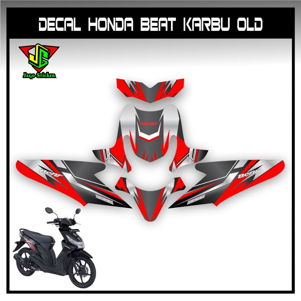 Decal Stiker Fullbody Beat Karbu grafis racing new / stiker fullbody new grafis racing beat karbu / 