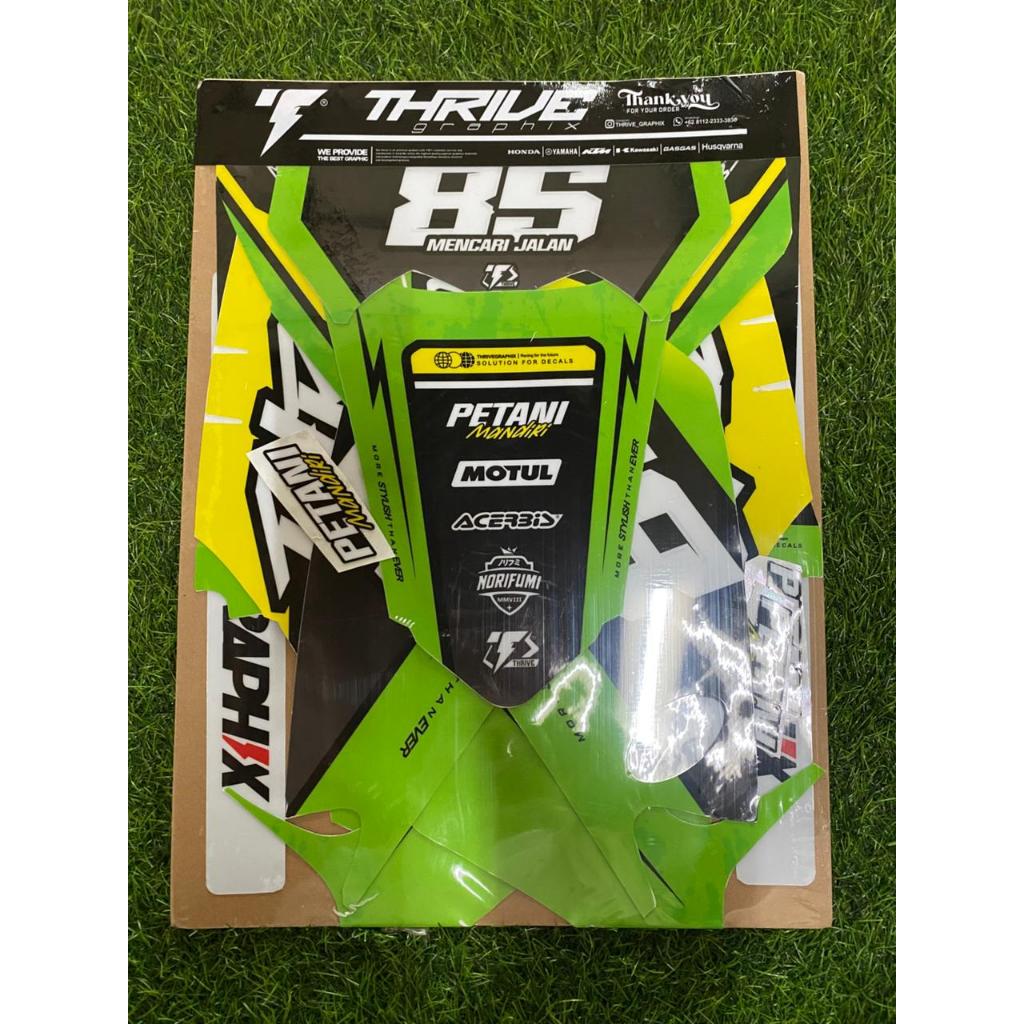 Decal Stiker Motor Kawasaki KLX Premium 3m Trail/Supermoto Full Body Free Custom