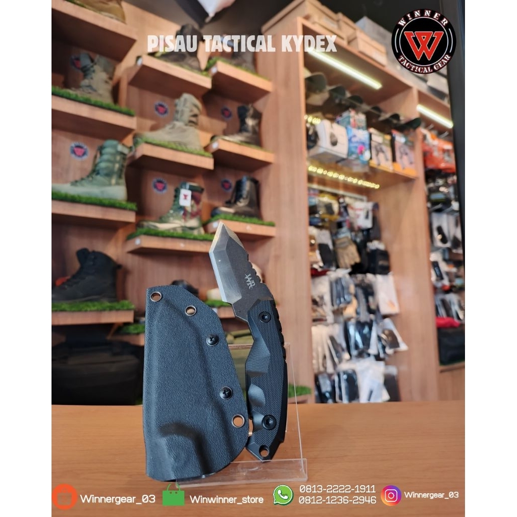 Pisau tactical kydex tactical black