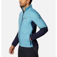 Jaket Outdoor Columbia Titanium M Peak Pursuit Midlayer Hybrid Blue