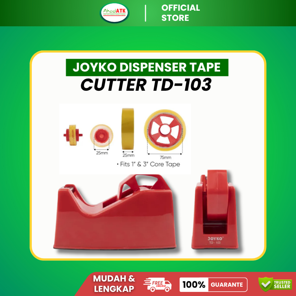 Joyko Tape Cutter Dispenser Super Sharp Blade - Dispenser Tape Besar