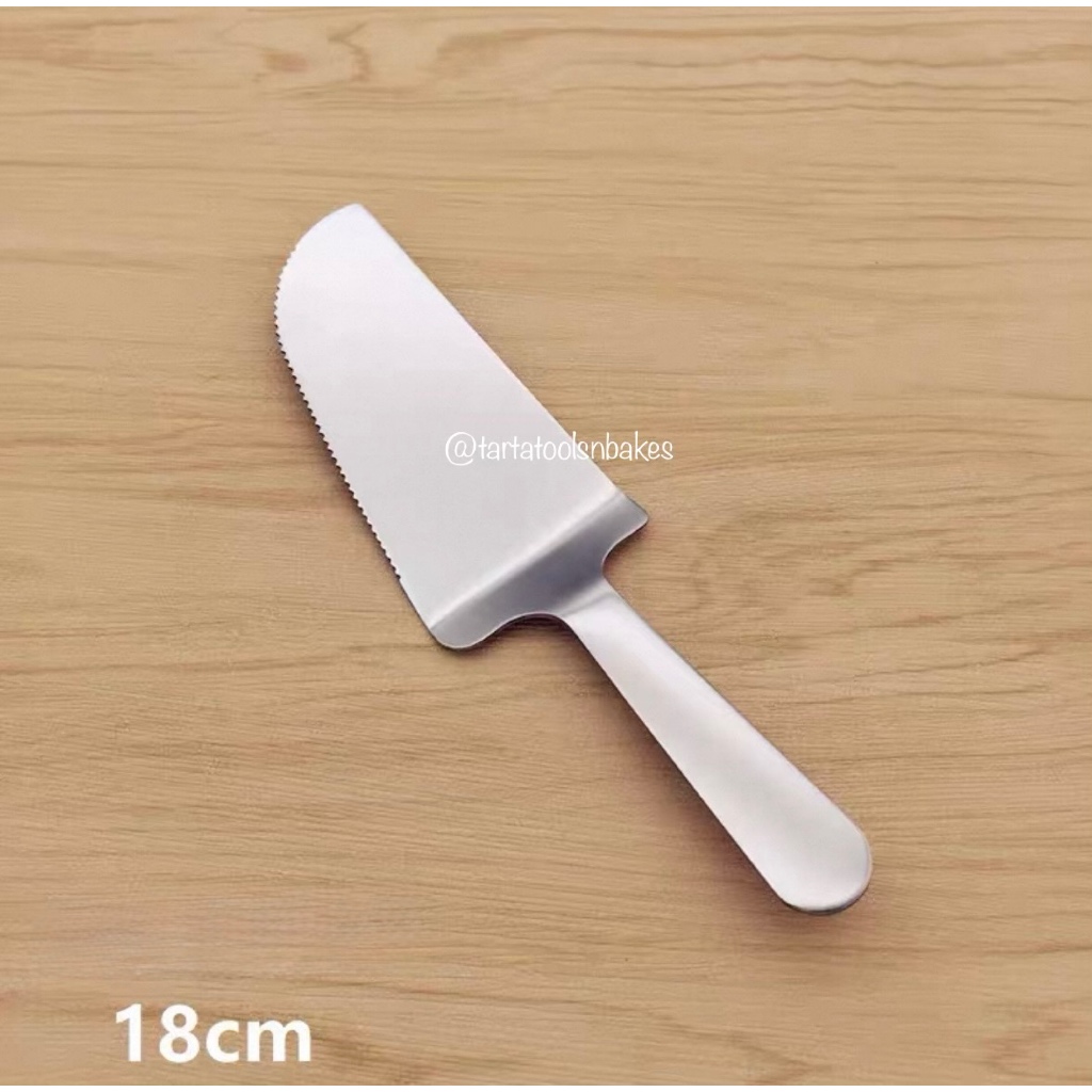 Pisau Sendok Kue Tart Stainless Steel | Sendok Skrap Cake Server Pisau Cake Tart Stainless Steel