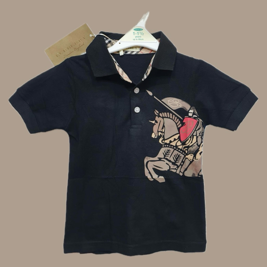 HAWBABYWEAR — Burberry Polo T-shirt | Kaos Polo Anak Laki-Laki