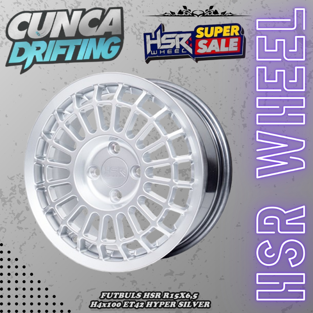 PROMO MURAH VELG RACING UNTUK CALYA YARIS CALYA MOBILIO AGYA HSR FUTBULS R15 VELG MOBIL BRIO RING 15