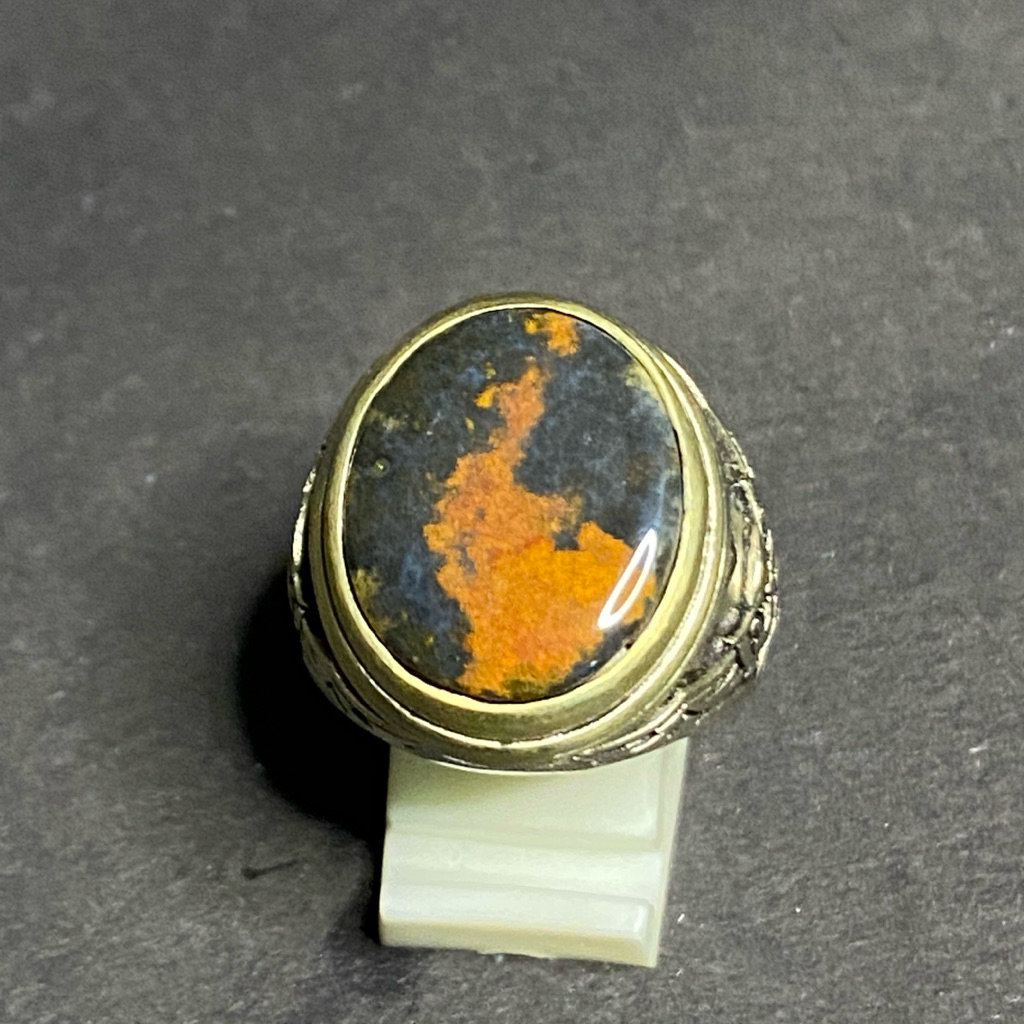 batu akik bacan kembang unik motif gambar
