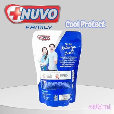 sabun mandi cair nuvo cool - nuvo biru 400ml