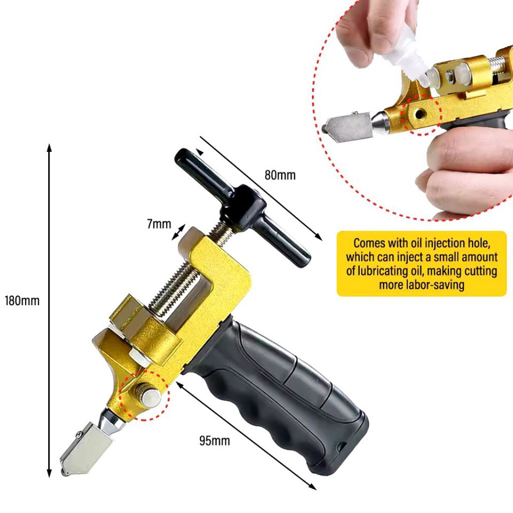 Tile Cutter pemotong ubin keramik kaca granit alat pemotong kaca 2 in 1