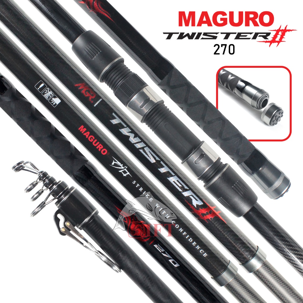 Joran MAGURO TWISTER II GEN2 270 s/d 420 [2025] Antena Teleskopik Surf Casting Rockfishing Tebing Pa