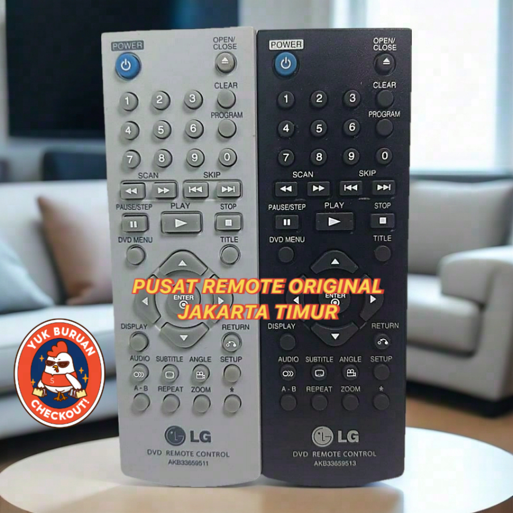 REMOTE REMOT DVD LG PLAYER AKB33659509 KARAOKE ORIGINAL ASLI