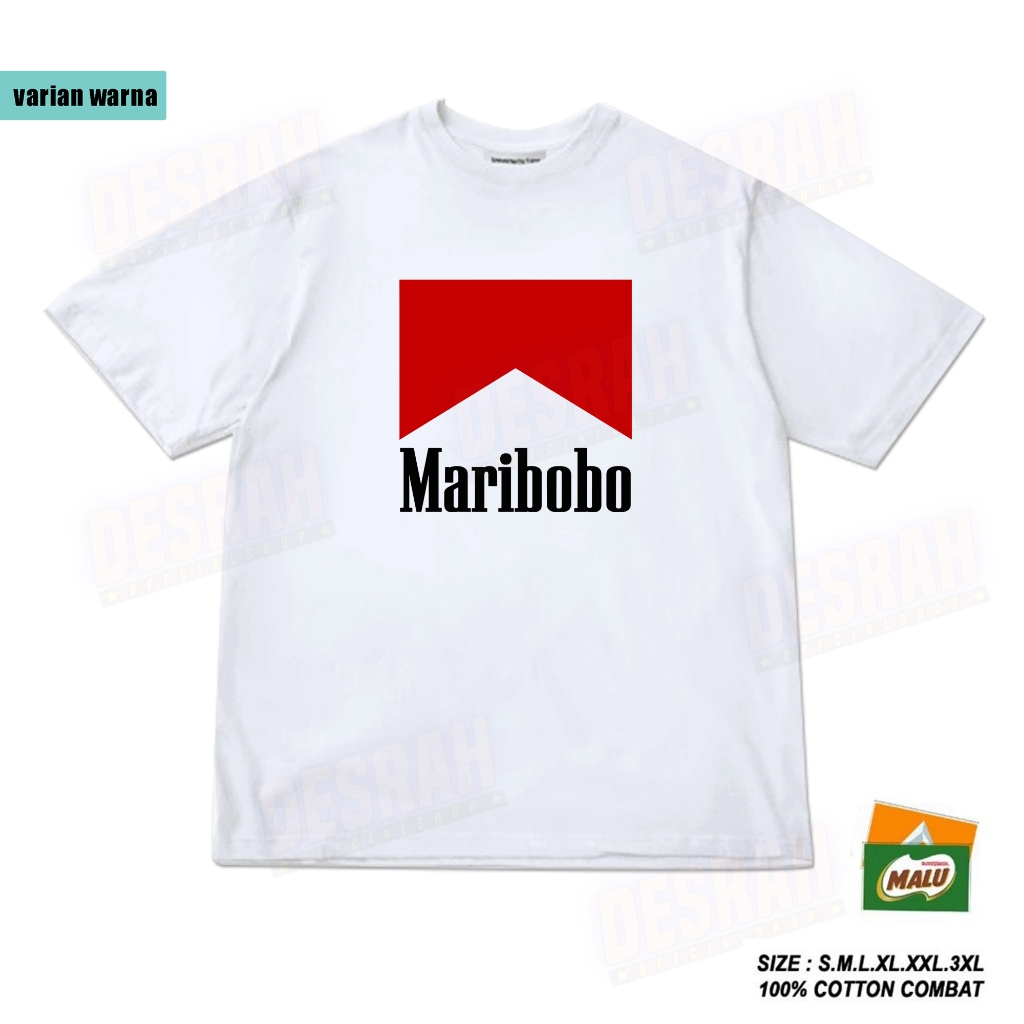 Kaos Pria MARIBOBO  Plesetan Cotton Premium || Kaos Plesetan BRAND Pria Cotton Nyaman