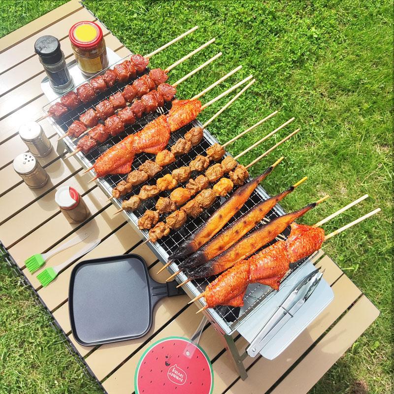 Oven Lipat Portabel BBQ Grill Alat Panggang Barbeque