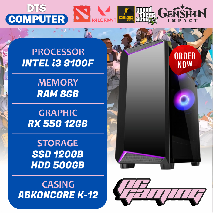 PC Gaming + Editing | i3 9100F | RX 550 4GB | SSD | HDD | DDR4