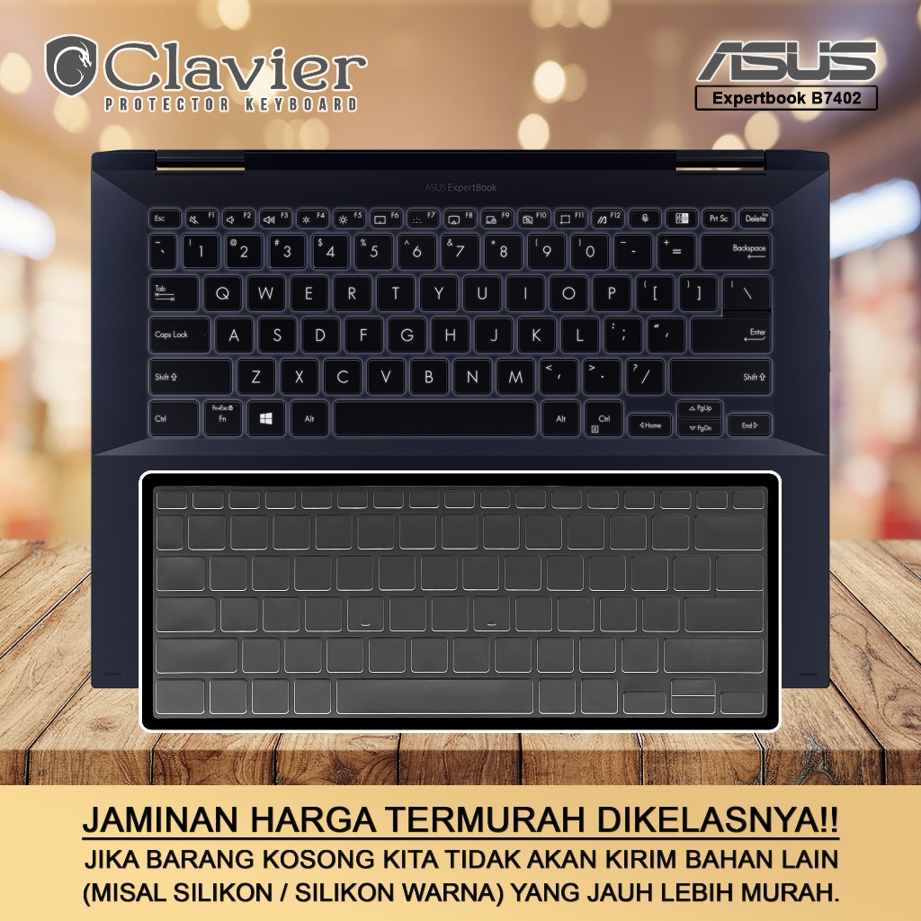 Keyboard Protector Cover Kompatibel untuk Asus ExpertBook B7 B7402 B7402F B7402FB B7402FBA B7402FE B