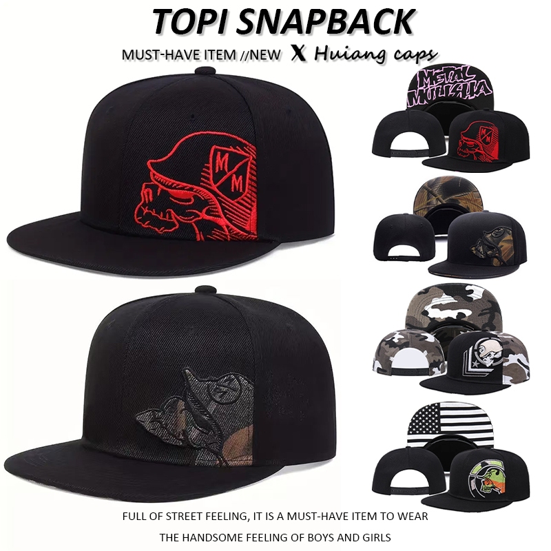 New Topi Snapback Metal Mulisha Bordir Gaya Street hiphop baseball cap fashion distro pria wanita