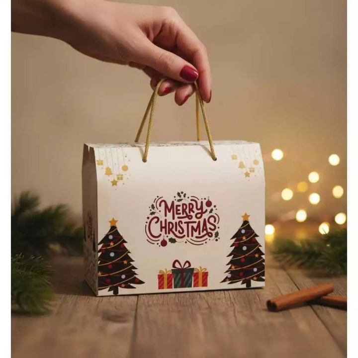 Kotak Hampers Kotak Natal Goodie Box Natal Box Hampers Christmast Putih