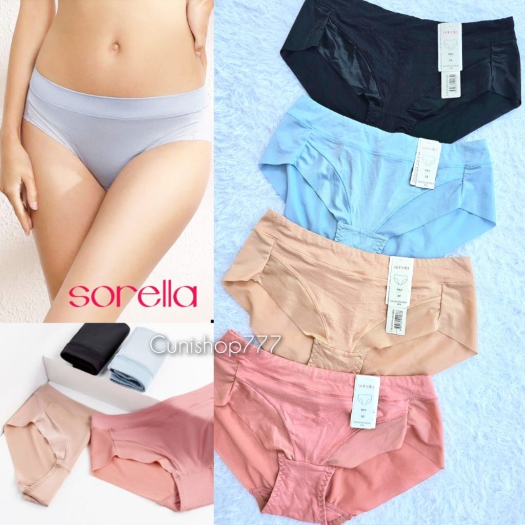 PANTY SORELLA NANO LITE SEMI SEAMLESS MIDI SIZE M CD CELANA DALAM S24 031054