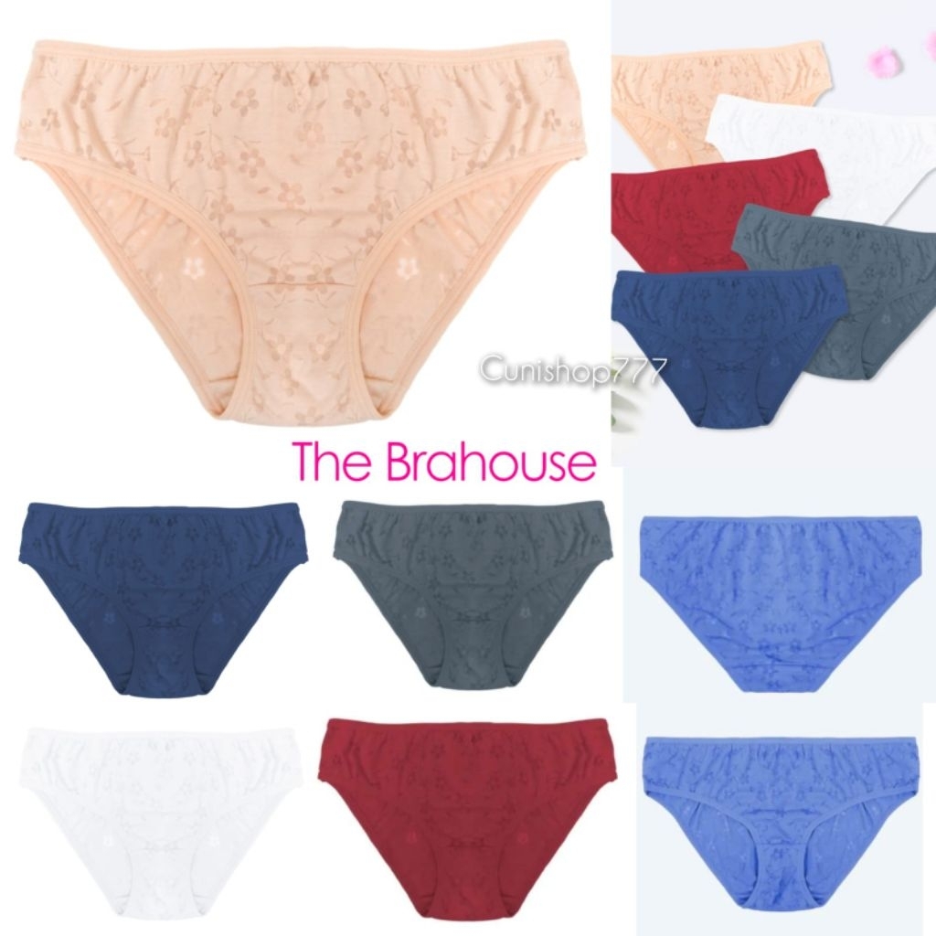 PANTY DAILY WEAR THE BRAHOUSE MINI MIDI M L XL FLOWER PREMIUM SPANDEX CD CELANA DALAM BUNGA WANITA B
