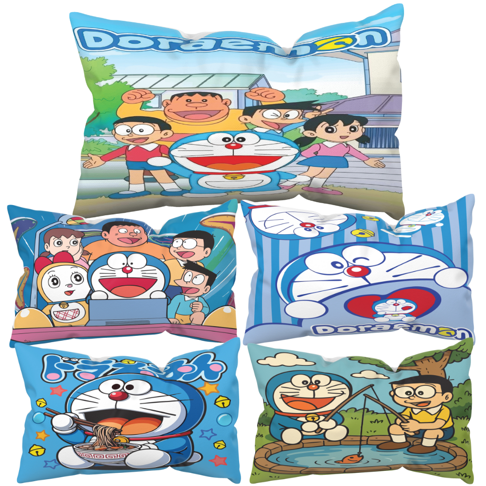 SARUNG BANTAL DEWASA 70x50 CM PRINT MOTIF DORAEMON.