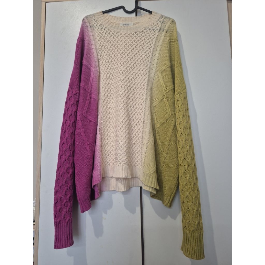 3mongkis - cathay top pink green