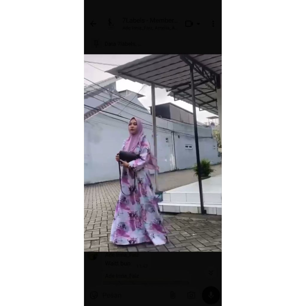 Gamiss syari by Faaliza Dress Syari Dress Maxi Dress Motif