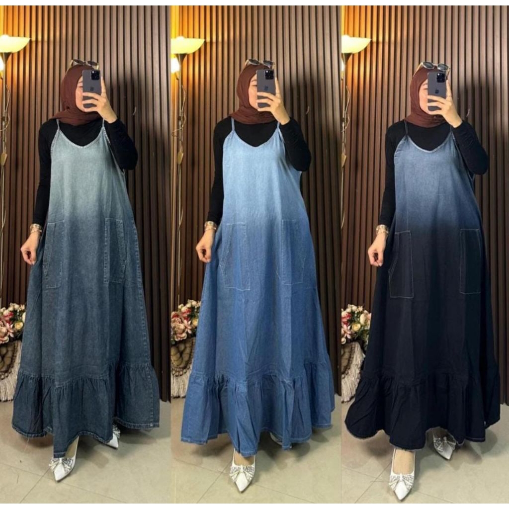 Real pic ORIGINAL dan TERMURAH Overall Jeans PREMIUM Bangkok IMPORT / Overall Jumbo PREMIUM IMPORT /