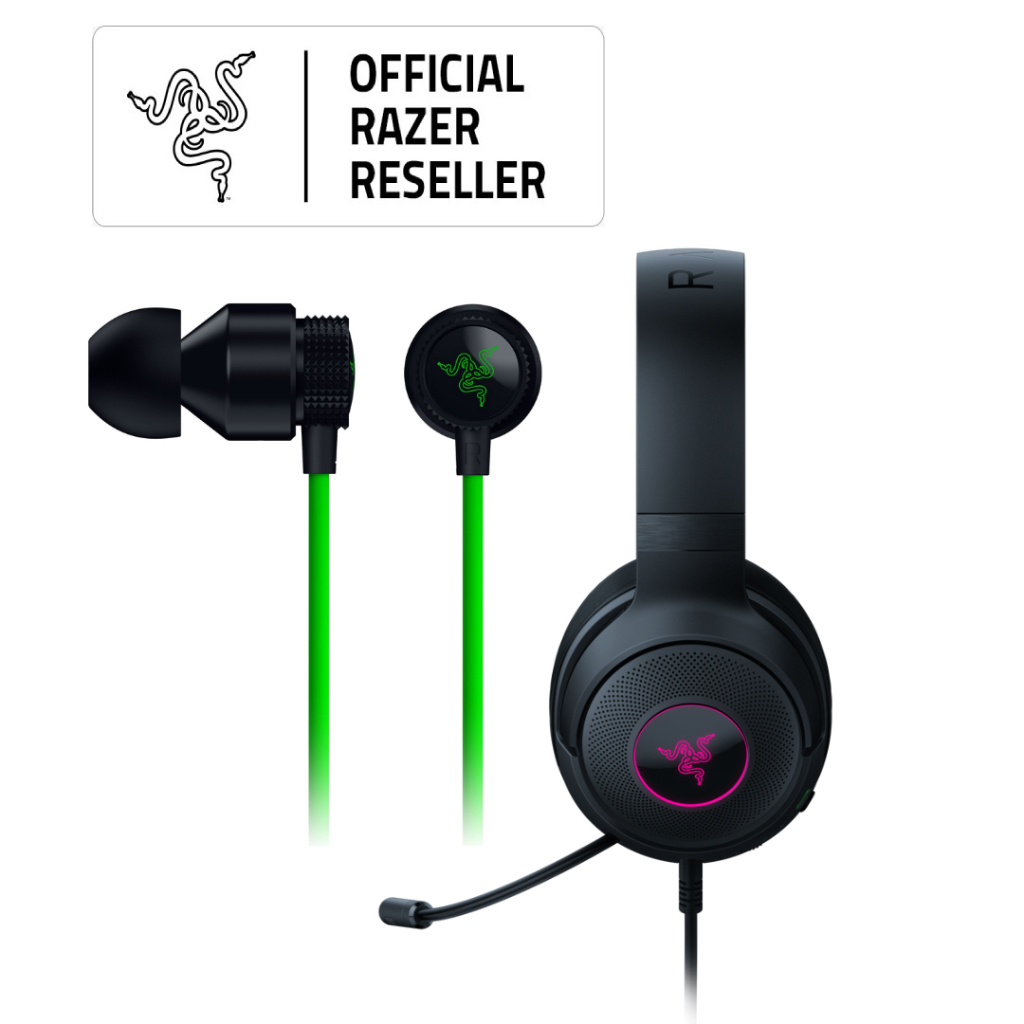 Razer Kraken V3 X + Razer Hammerhead V3 - Gaming Bundle