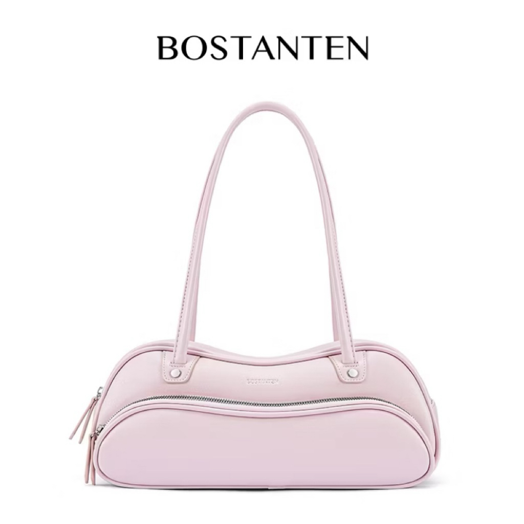 [BOBO BAG] BOSTANTEN Tas tangan wanita mode baru Tas Bahu Tas Bowling Desain Niche Tas Underarm Bag 