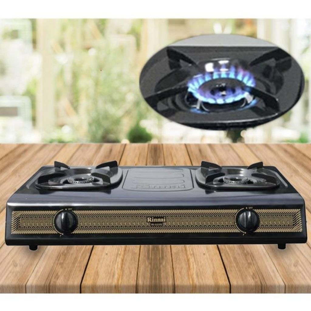 Kompor Gas Rinnai RI 522 S Kompor Gas 2 Tungku RI-522S Kompor Gas Sun Burner Batik RI522S