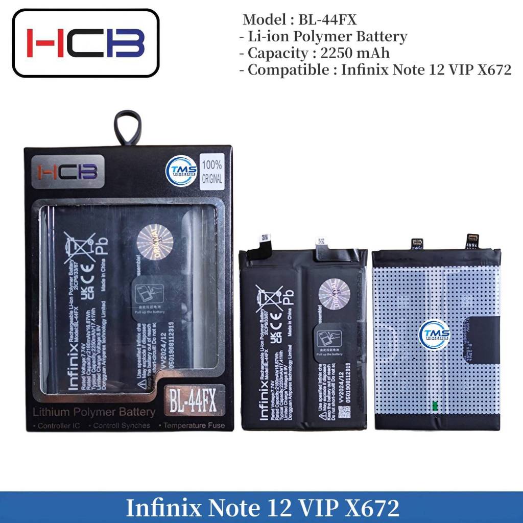 Baterai Power HCB Infinix Note 12 VIP X672