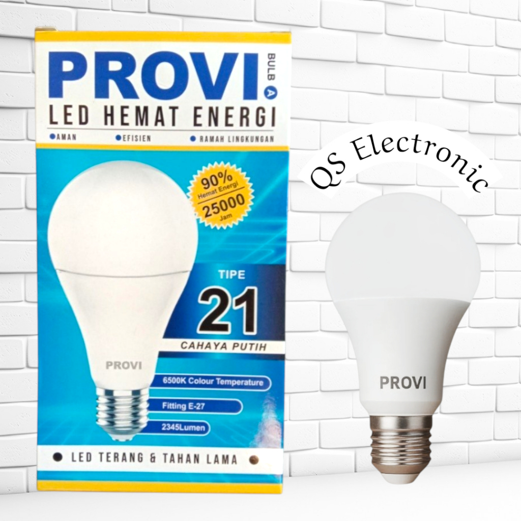 Lampu LED Bulb A PROVI Tipe 21 – Cahaya Putih Terang & Hemat Energi