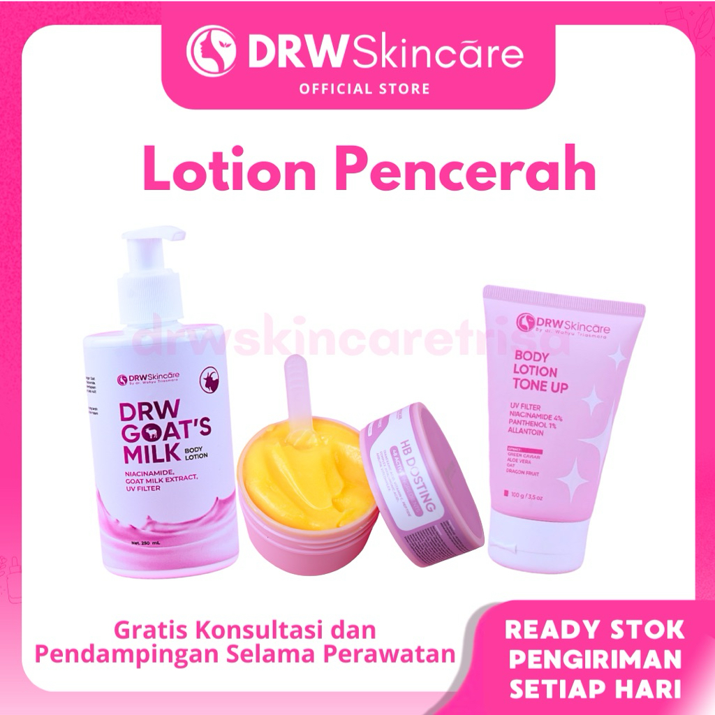DRW Skincare Lotion Pencerah HB Dosting Handbody Night Yellow Licorice Day Lotion Premium SPF 50