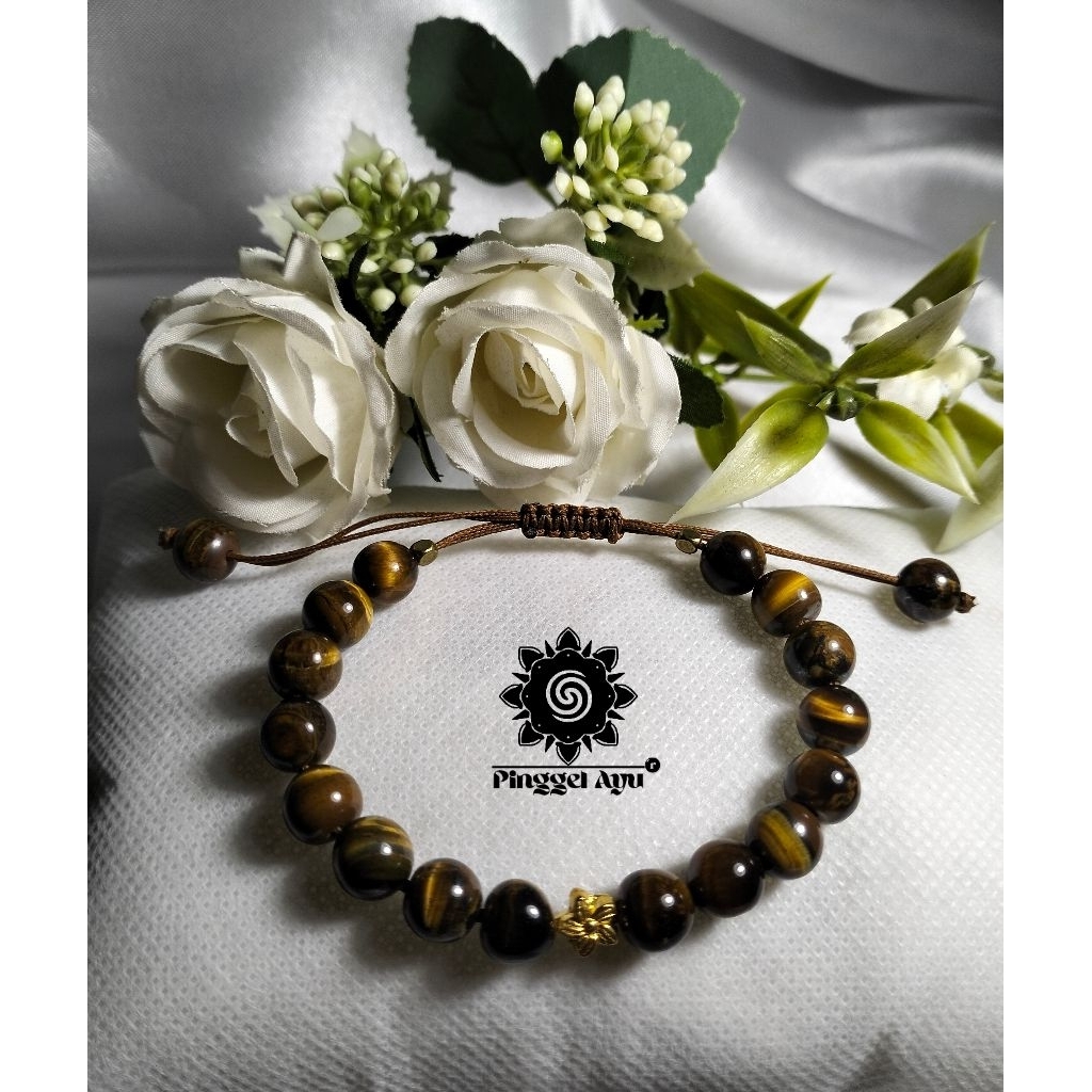 Gelang Tiger Eye | Gelang Batu Alam | Tiger Eye Bracelet | Tiger Eye Stone