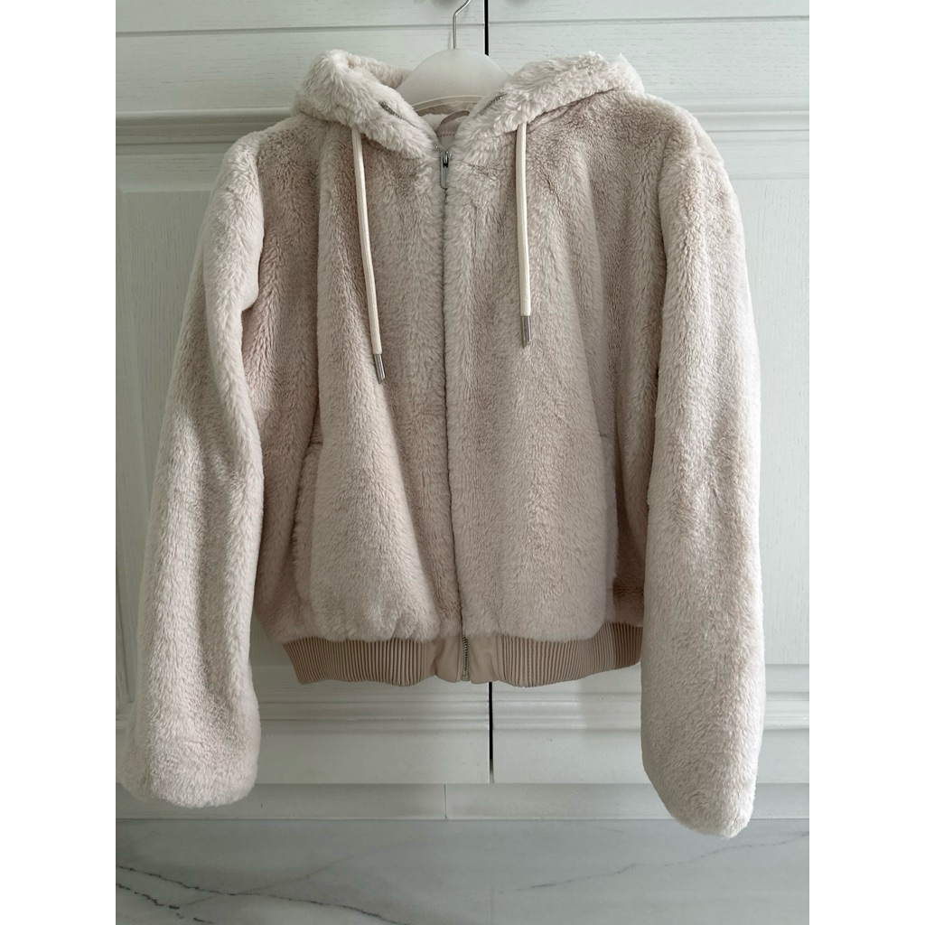 Preloved Fur BomBer Zara Jacket (like new)