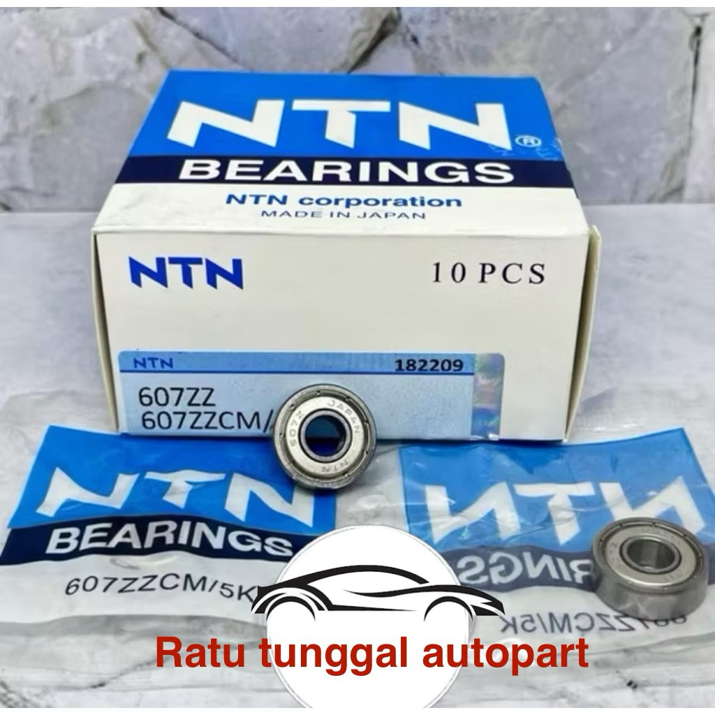BEARING 607 ZZ NTN TUTUP BESI 607ZZ NTN