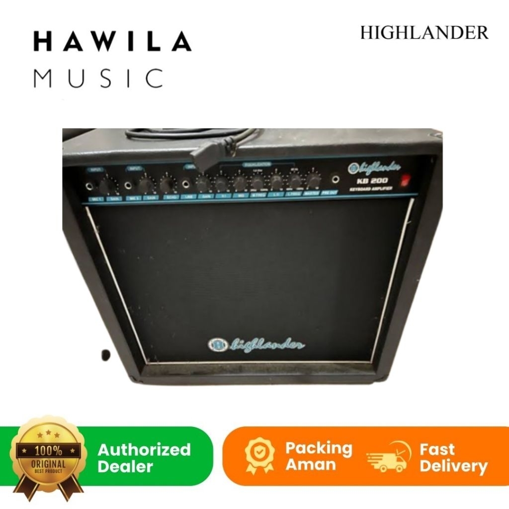 Amplifier Ampli Gitar Bass HIGHLANDER Combo 200 Combo200 12inch Preout ORIGINAL