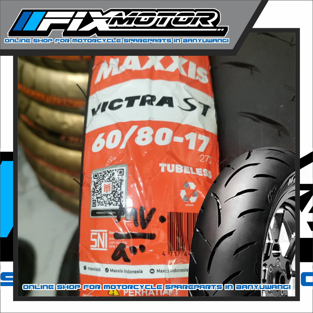 MAXXIS VICTRA 60/80-17 BAN CACING MAXXIS 60/80-17 & 70/80-17