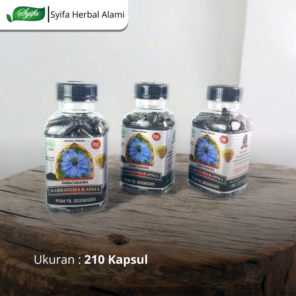 Habbasyifa Serbuk 210 Kapsul Serbuk Habbatussauda Murni Habasyi Jinten Hitam Original