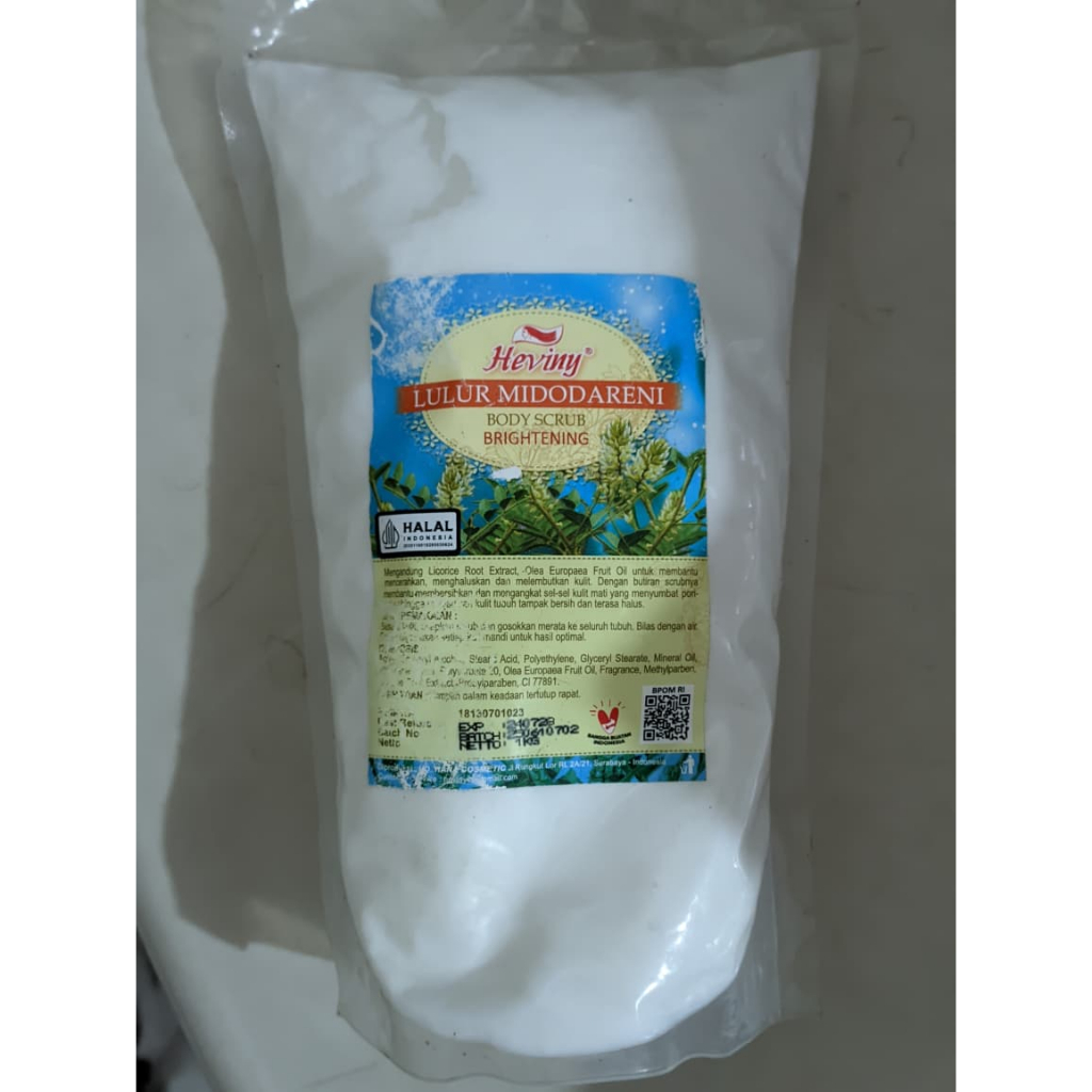 Heviny - Lulur Midodareni body scrub brightening 1kg / BPOM / 100% ORI