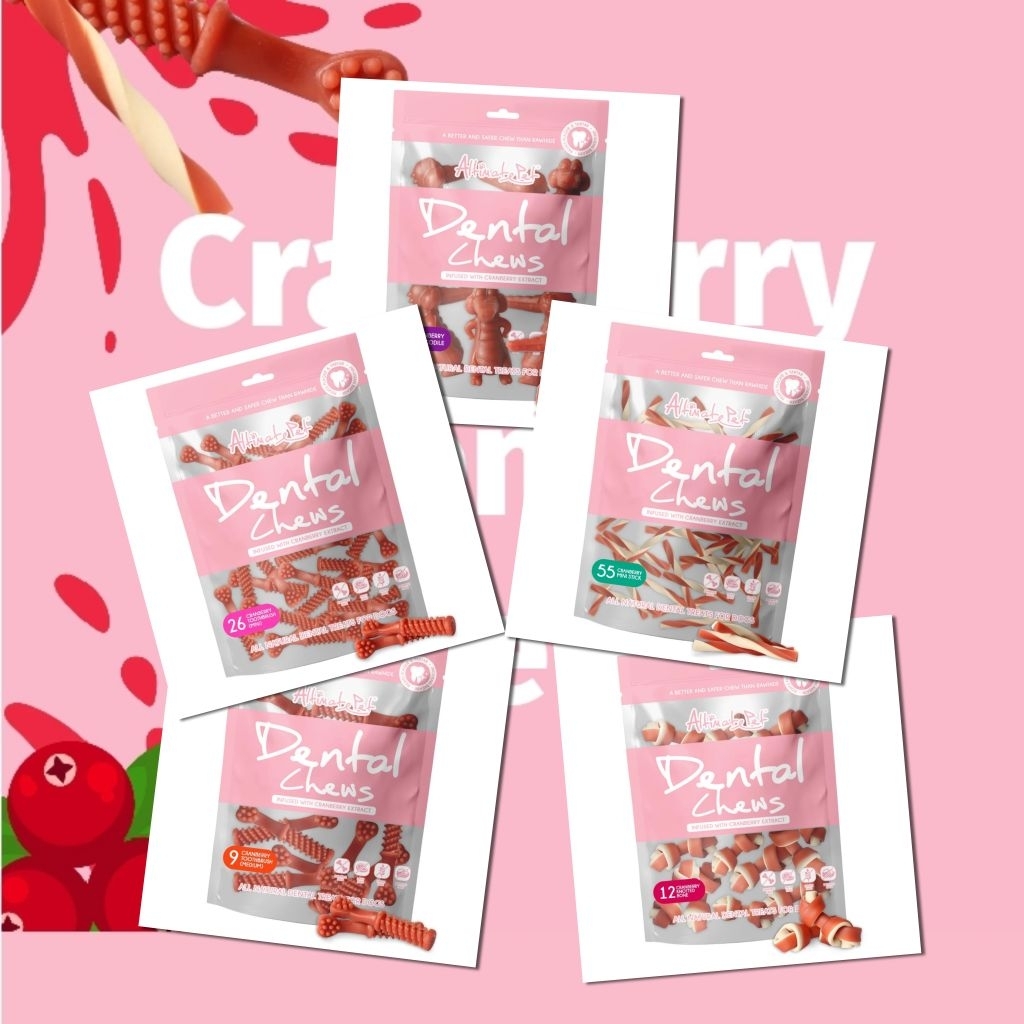 Altimate Pet Dental Chews Cranberry 150g