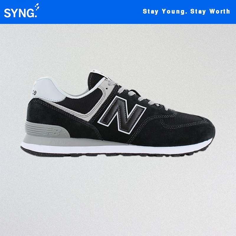 Sepatu Unisex 574 Black Grey