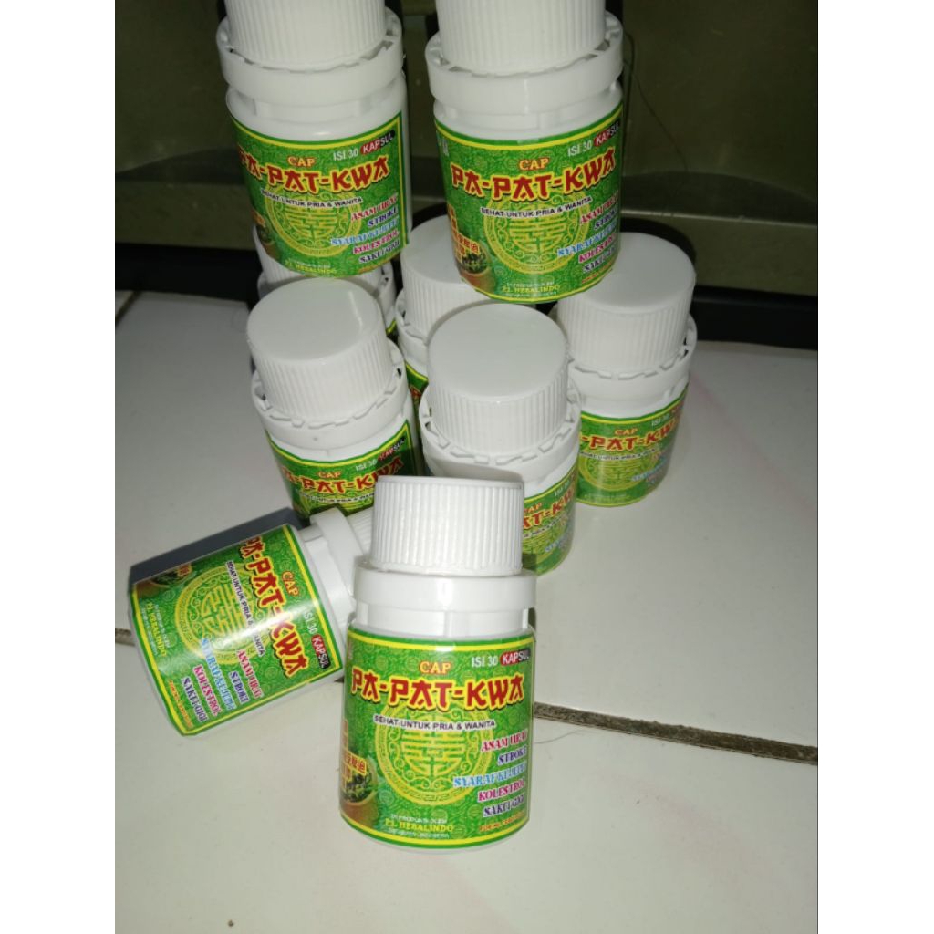 kapsul pa pat kwa isi 30 kapsul