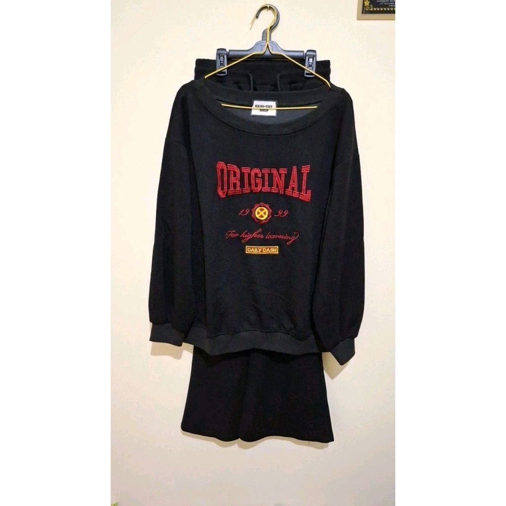 one set knit kulot prelove