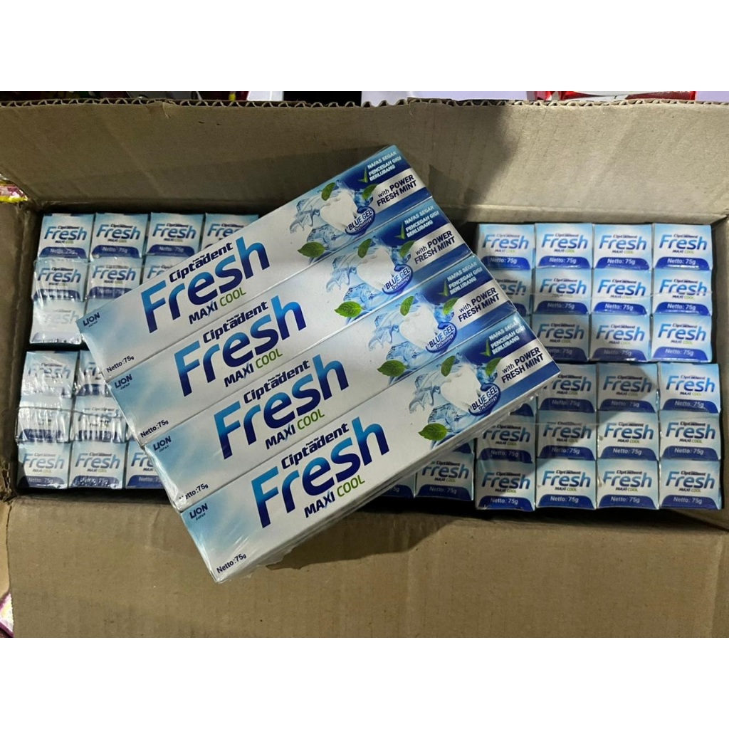 (1 Dus/72 Pcs) PROMO Pasta Gigi Ciptadent Fresh Maxi Cool 75 Gr