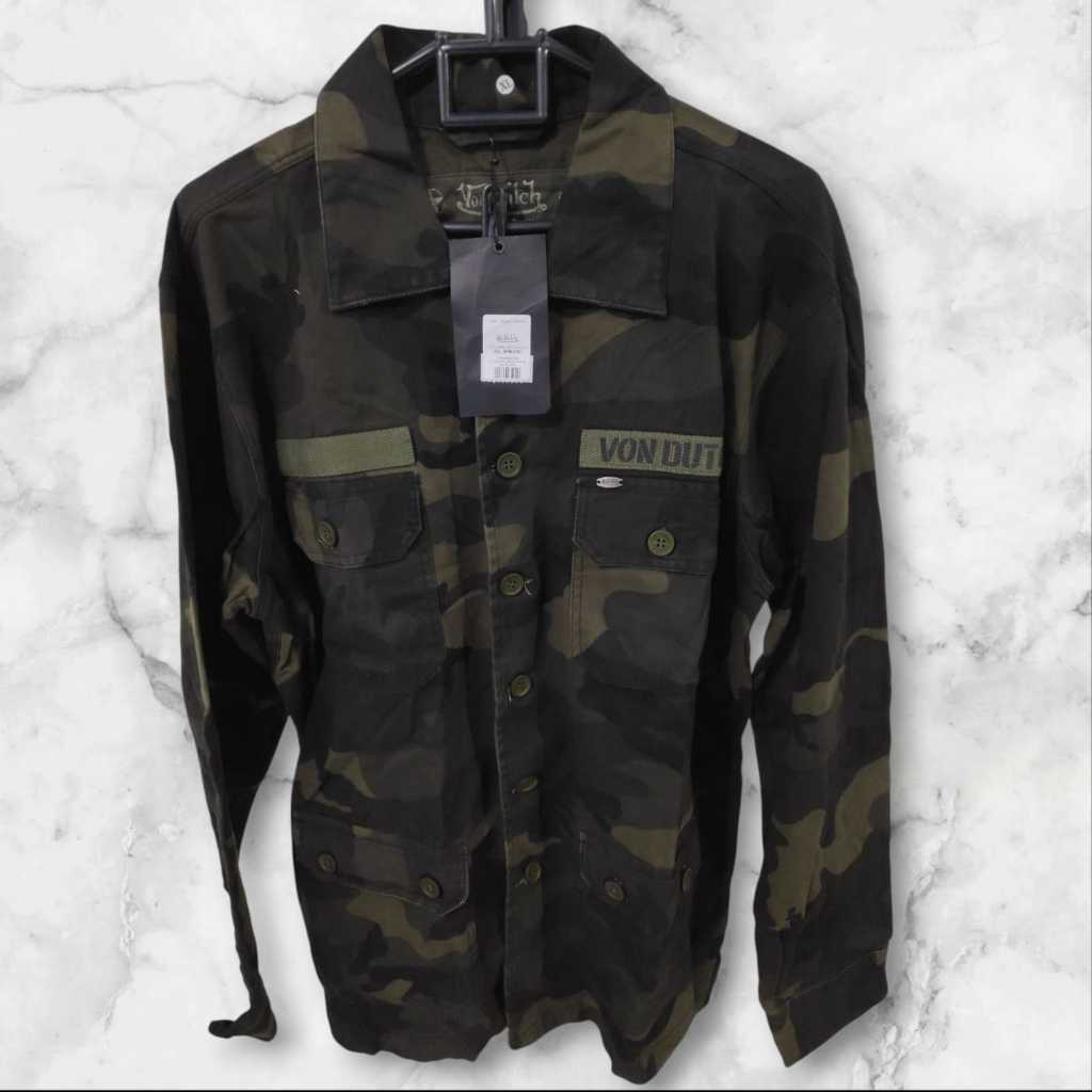 Jaket Army Pria Von Dutch 0959 Original - Outerwear Jacket Branded Mall - Jaket Tebal Hangat - Jaket