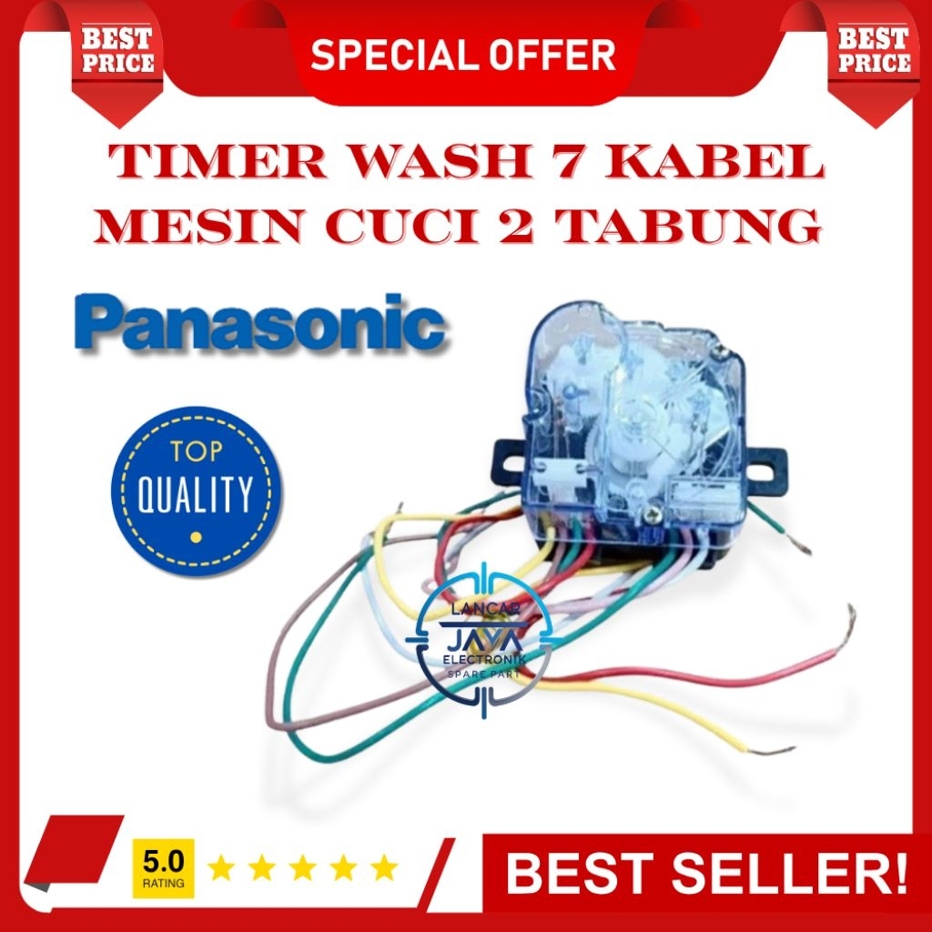 Timer Wash 7 Kabel Panasonic Mesin Cuci 2 Tabung – Sparepart Mesin Cuci 2 Tabung Top Quality