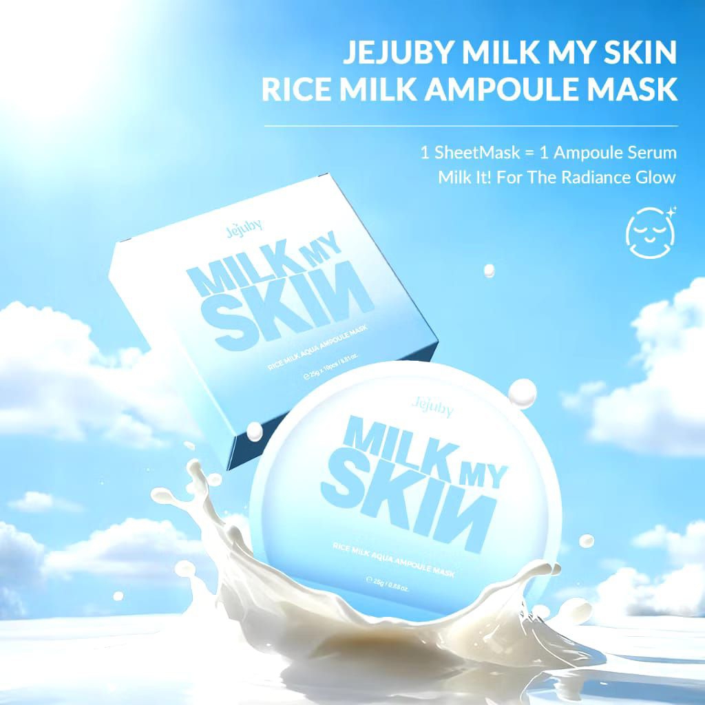 Jejuby Rice Milk Aqua Ampoule Mask Sheet Mask