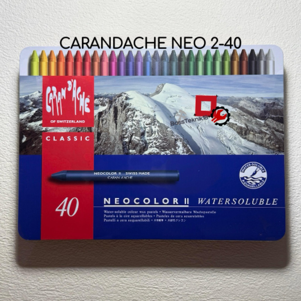 Carandache Neocolor II / 2 Crayon Carandache Watersoluble 40 Warna