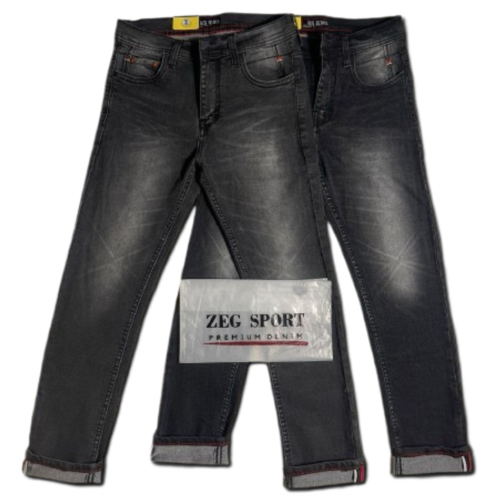 Celana Jeans Panjang Pria Polos Black Whisker Premium Quality Black Jazz Slim Fit Distro Denim