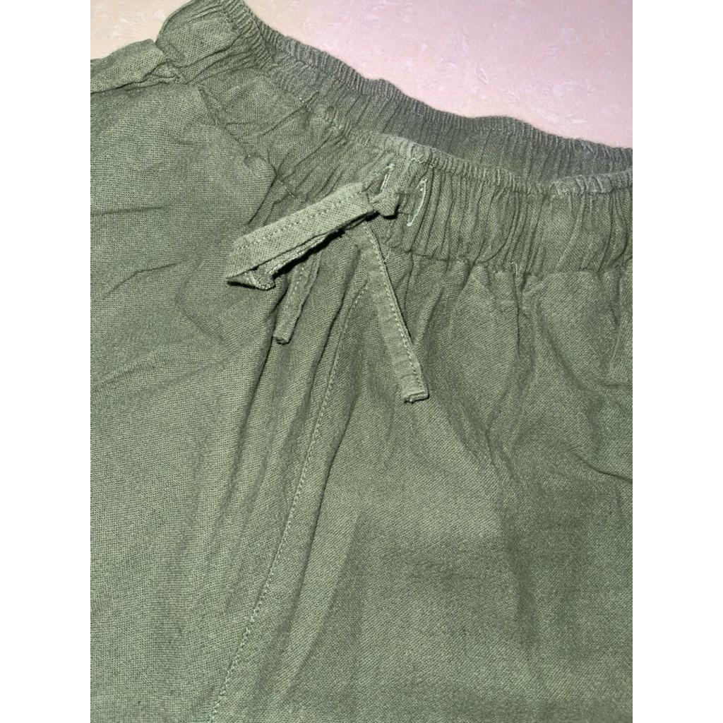 Preloved trousers/ celana olive green unisex pria dan wanita